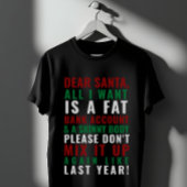 Beste Santa Fat bankrekening Skinny Body T-shirt