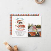 Beste Santa Funny Foto Kerstmis Notitiekaartje (Voorkant / Achterkant in situ)