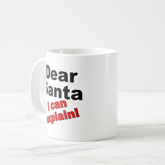 Beste Santa Funny Mug Koffiemok (Voorkant links)