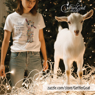 Beste Santa Funny Tangled Christmas Goat T-shirt