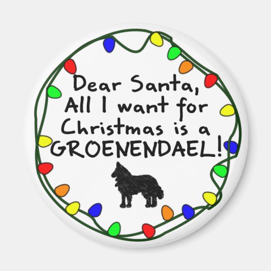 Beste Santa Groenendael Magneet (Voorkant)