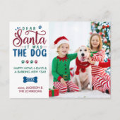 Beste Santa het was de Dog Funny Kinder & Pet Foto Feestdagenkaart (Voorkant)