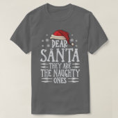 Beste santa, het zijn de stoute kerst san t-shirt (Design voorkant)