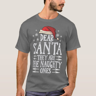 Beste santa, het zijn de stoute kerst san t-shirt