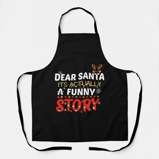 Beste Santa_it is eigenlijk een grappig verhaal Schort (Voorkant)