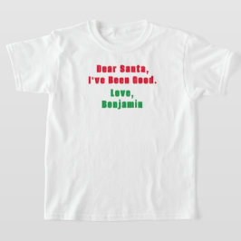 Beste Santa Kinder T-shirt, Best Behavior T-shirt
