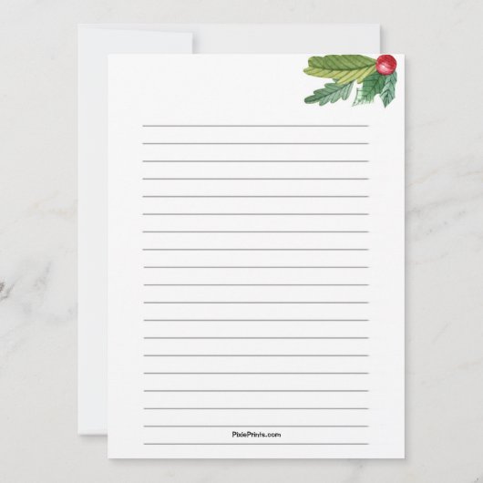 Beste Santa Letter Kaart (Achterkant)