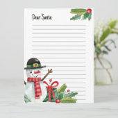 Beste Santa Letter Kaart (Staand voorkant)