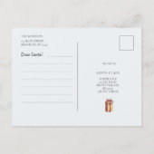 Beste Santa Letter Schattige Funny Bunnies Baby Re Briefkaart (Achterkant)