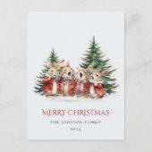 Beste Santa Letter Schattige Funny Bunnies Baby Re Briefkaart (Voorkant)