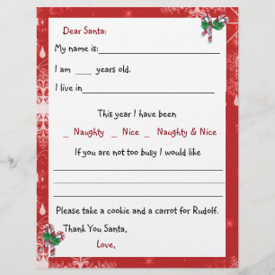 Beste Santa Letter, snoeprietjes en snowflakes