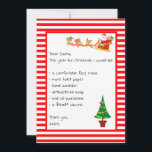 Beste Santa List Letter Funny Kerstmis Feestdagenkaart<br><div class="desc">Dit ontwerp werd gecreeerd door digitale kunst. Het kan op het gebied worden gepersonaliseerd dat door de foto en/of de tekst te veranderen wordt verstrekt. Of het kan worden aangepast door de klik te kiezen om de andere optie aan te passen en de kleur op de achtergrond te verwijderen of...</div>