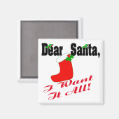 Beste Santa Magnet (Voorkant / Achterkant)