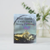 Beste Santa Merry Fishmas Feestdagenkaart (Staand voorkant)