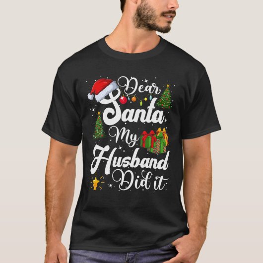Beste Santa Mijn broer heeft het grappig gemaakt m T-shirt (Voorkant)
