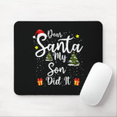 Beste Santa Mijn zoon deed het grappig met kerstmi Muismat (Met muis)