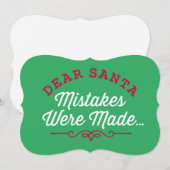 Beste Santa Mistakes zijn gemaakt Feestdagenkaart (Voorkant / Achterkant)