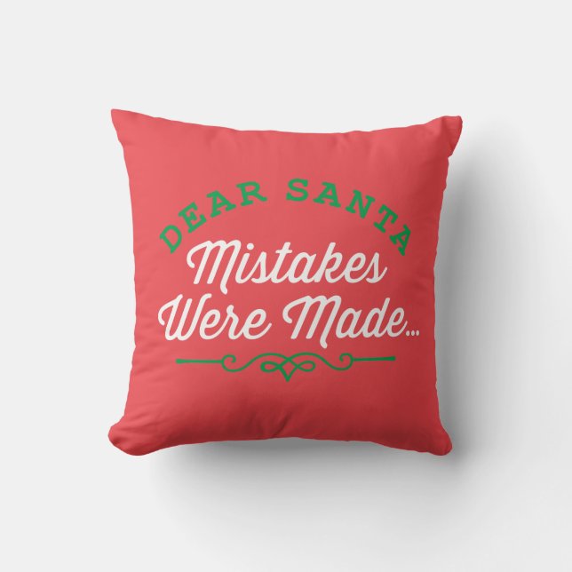Beste Santa Mistakes zijn gemaakt Kussen (Voorkant)