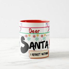 Beste Santa Mok: Sip & Share the Magic of Christma Tweekleurige Koffiemok