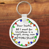 Beste Santa Motorcycle Sleutelhanger (Voorkant)