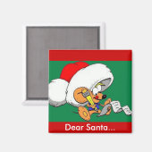 Beste Santa Mouse Magneet (Voorkant / Achterkant)
