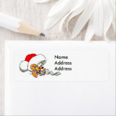 Beste Santa Mouse met label voor lijstadres (Insitu)