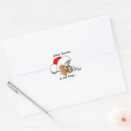 Beste Santa Mouse Ronde Sticker