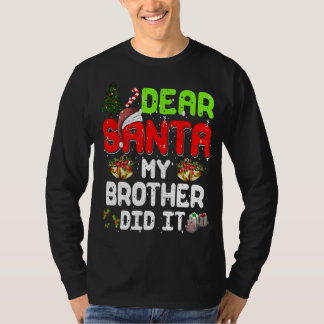 Beste Santa My Brother deed het grappige pajama vo T-shirt