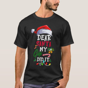 Beste Santa My Gigi heeft het grappige kerstpajama T-shirt