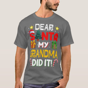 Beste Santa My Grandma, dat was grappige kerstpaja T-shirt
