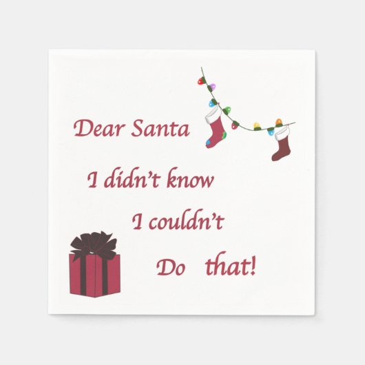 Beste Santa Napkin Servet (Voorkant)