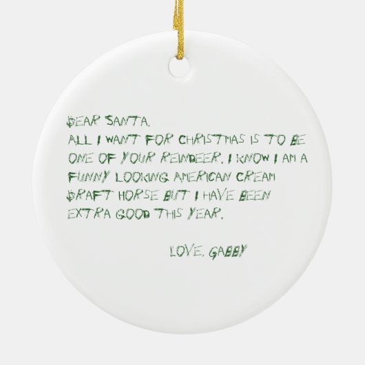 Beste Santa Ornament (Achterkant)