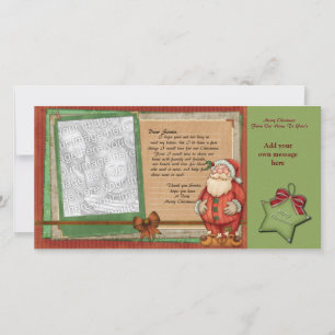 Beste Santa Photo Cards Feestdagenkaart