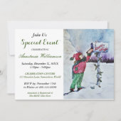 Beste Santa PTY EVENT INVITE Kaart (Voorkant)