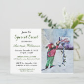 Beste Santa PTY EVENT INVITE Kaart (Staand voorkant)