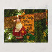 Beste Santa Send Money Feestdagenkaart (Voorkant)