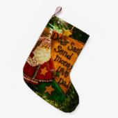 Beste Santa Send Money Kleine Kerstsok (Voorkant (Hangend))