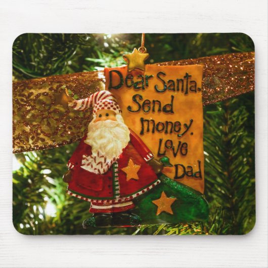 Beste Santa Send Money Muismat (Voorkant)