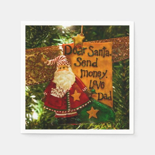 Beste Santa Send Money Servet (Voorkant)