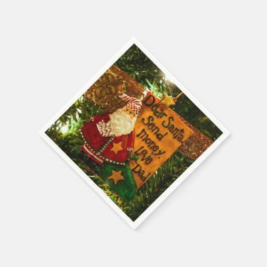 Beste Santa Send Money Servet (Hoek)