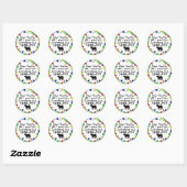 Beste Santa Shar-Pei Ronde Sticker (Vel)