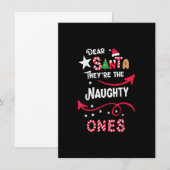 Beste Santa Theyu2019re de Naughty Ones Family Chr Kaart (Voorkant / Achterkant)