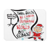 Beste Santa Vegan Wish Magneet (Horizontaal)