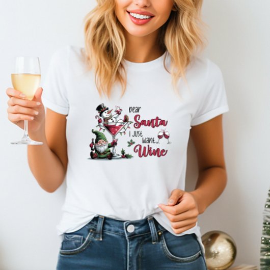 Beste Santa Wine T-shirt