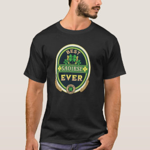 Beste Saoirse ooit Persoonlijke naam Irish Retro B T-shirt