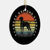 Beste SAP-vader ooit Hondenliefhebber Vaderdag Keramisch Ornament (Rechts)