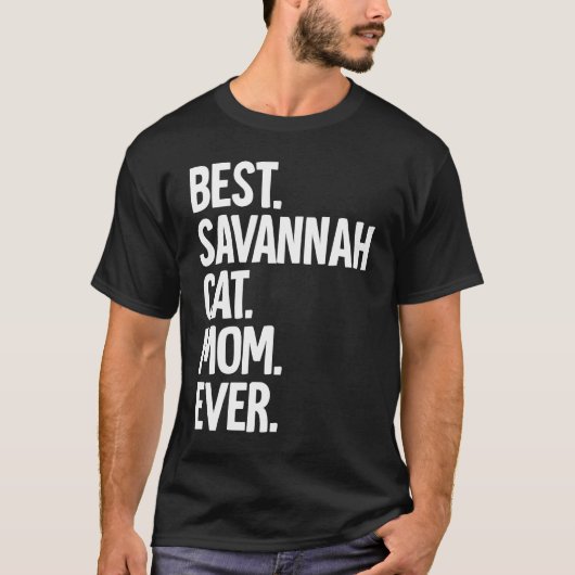 Beste Savannah Kat Moeder Ooit T-shirt (Voorkant)