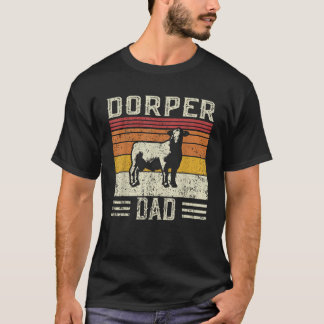 Beste Schapen Vader Mannen Vintage Dorper Schaap T-shirt
