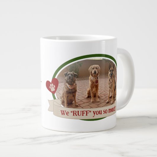 Beste Schattigee Funny Photo Dog Pap Mok (Voorkant rechts)