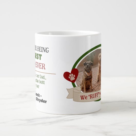 Beste Schattigee Funny Photo Dog Pap Mok (Voorkant)